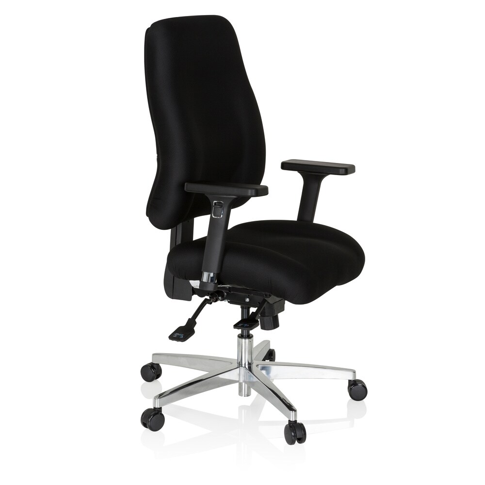 Profi Bürostuhl ZENIT COMFORT Stoff mit Armlehnen (höhenverstellbar) hjh OFFICE