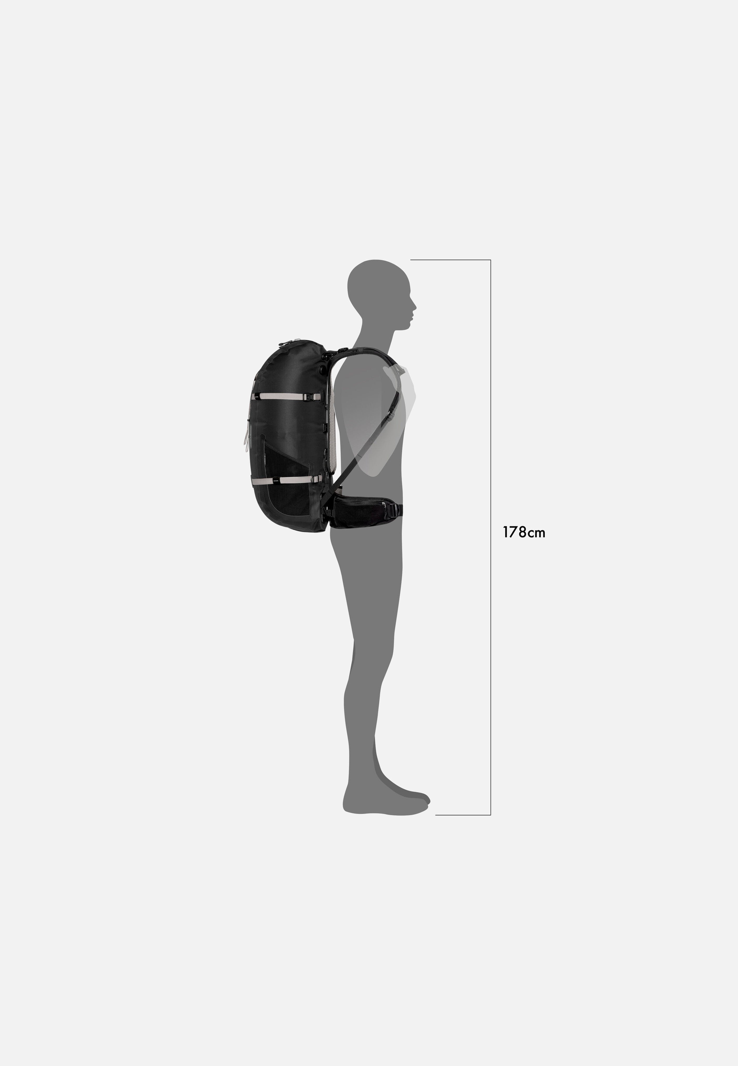 Atrack 35L Schwarz - Reiserucksack