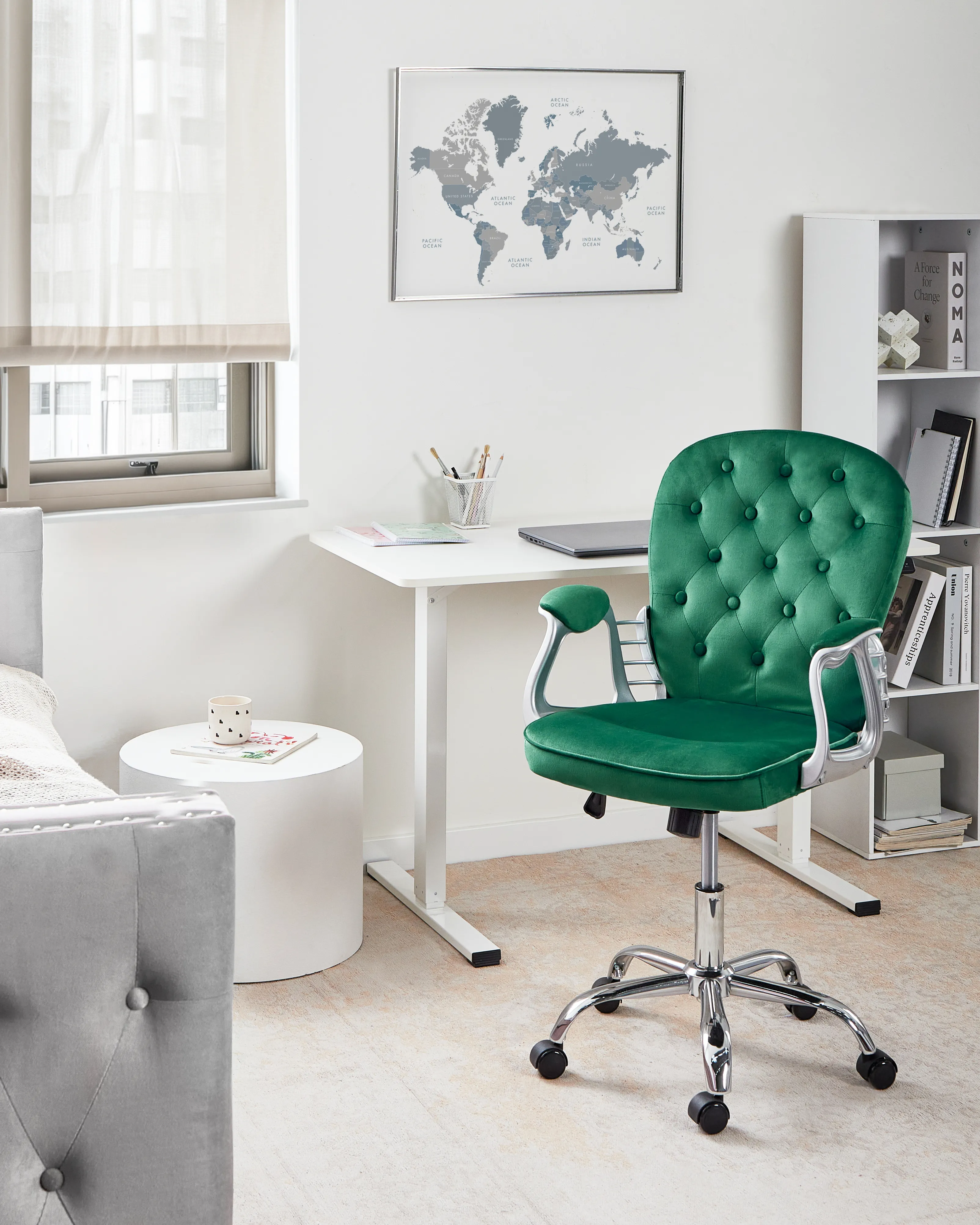 Bureaustoel PRINCESS Fluweel Groen