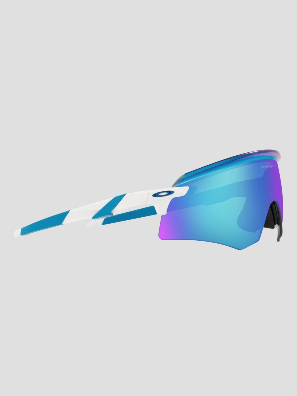 Oakley Encoder polished white Sunglasses prizm sapphire