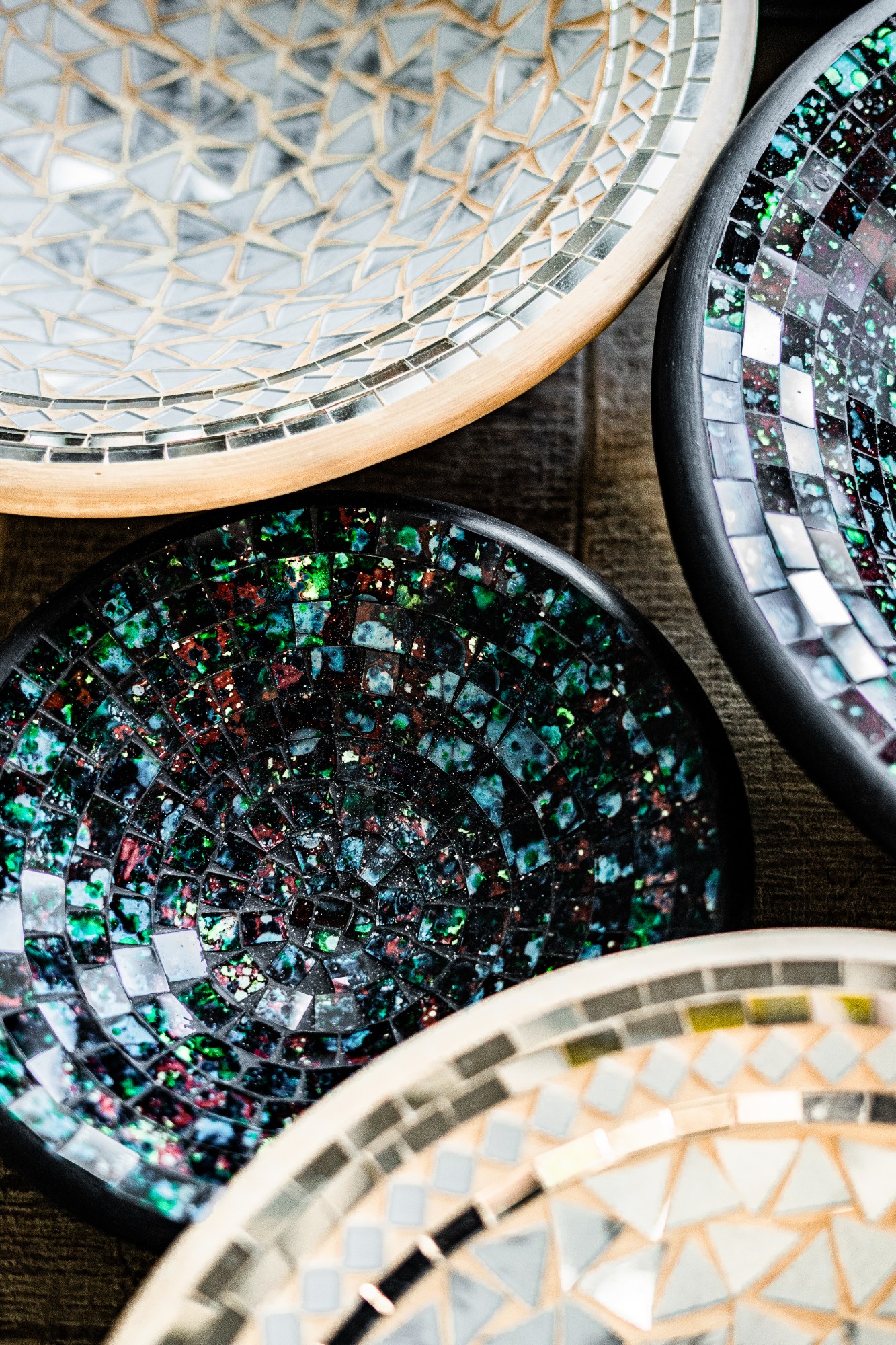 Mosaikteller 'Renoir', multicolor, in 3 Größen von fischer's lagerhaus