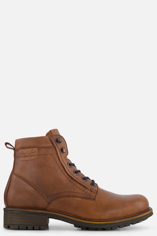 Van Lier Fritz Veterschoenen cognac Leer
