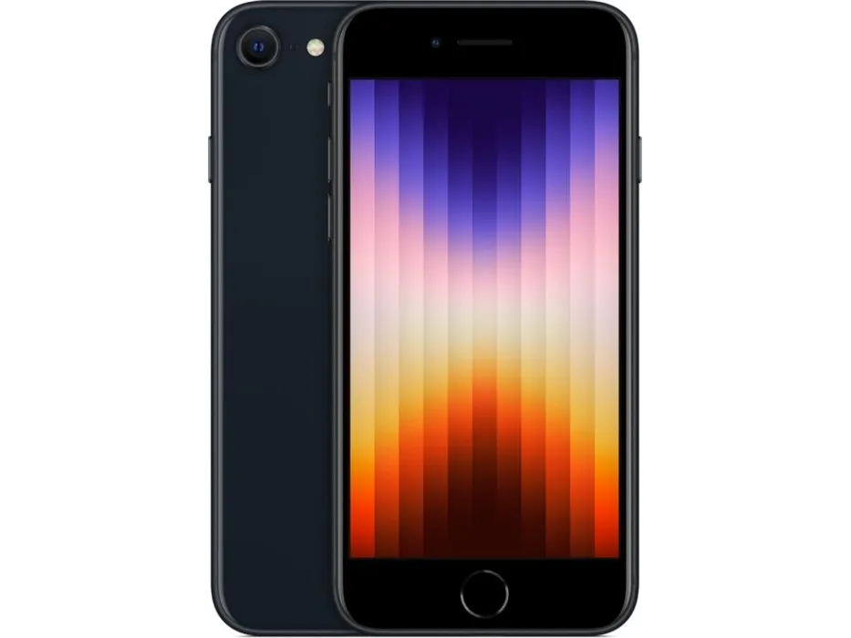 Apple iPhone SE (2022) 128GB Midnight Grade A i meget god stand - Refurbished