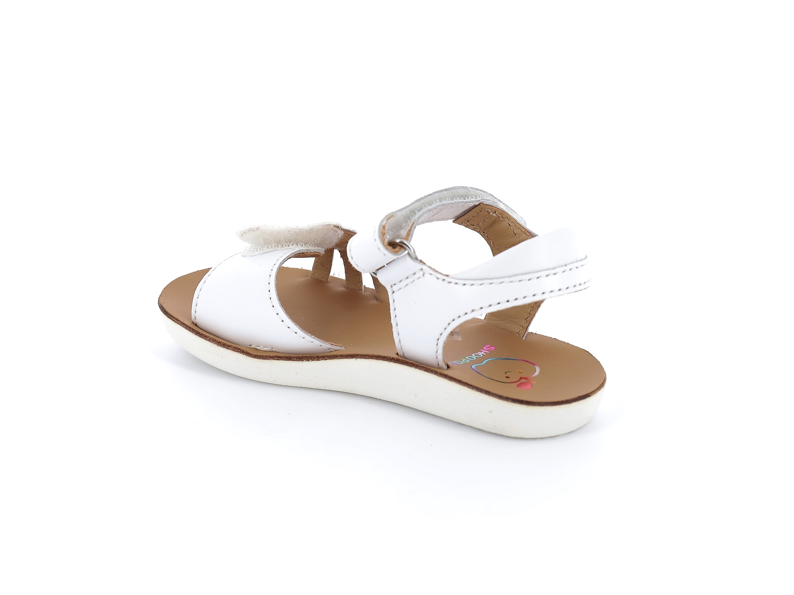 Shoopom-GOA MULTI K4MDNS0403 Cuir Blanc-Fushia
