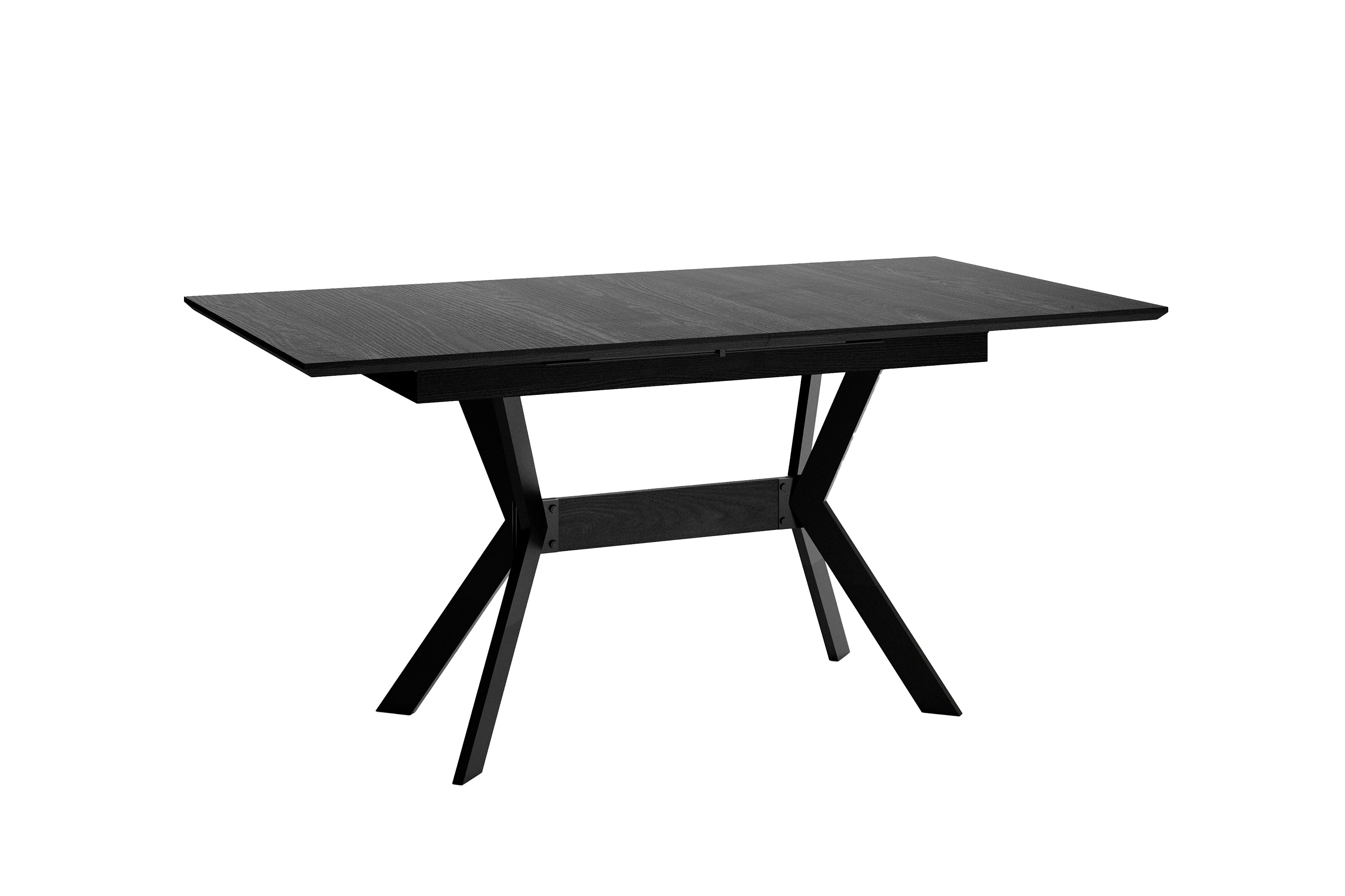 byLIVING Esstisch BREMEN, Breite 160 cm, mit Auszug 200 cm, schwarz