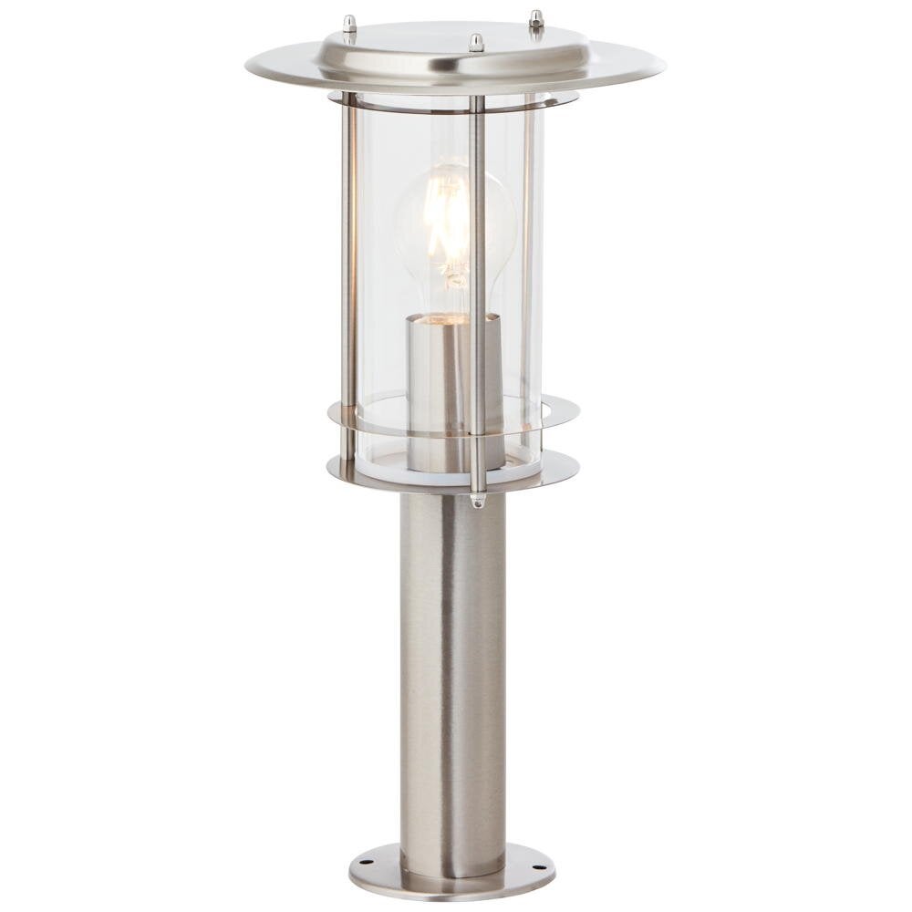 York sokkellamp in zilver E27 IP44