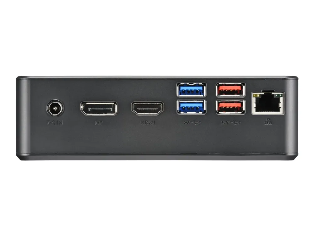 Shuttle XPC nano NC40U5 - Barebone - mini PC 1 x Core i5 1235U / op til 4.4 GHz - RAM 0 GB - UHD Graphics 620 - Gigabit Ethernet - sort