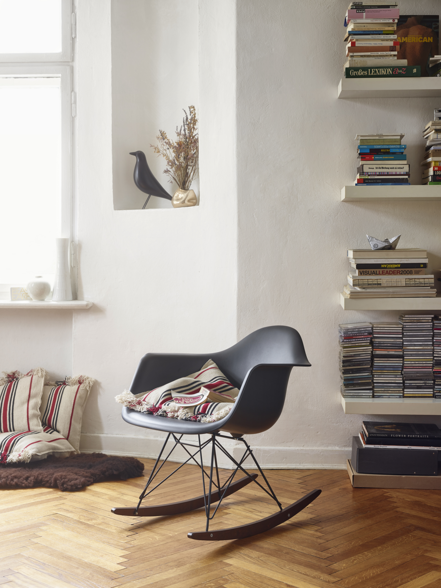 Schommelstoel RAR dark esdoor onderstel deep black