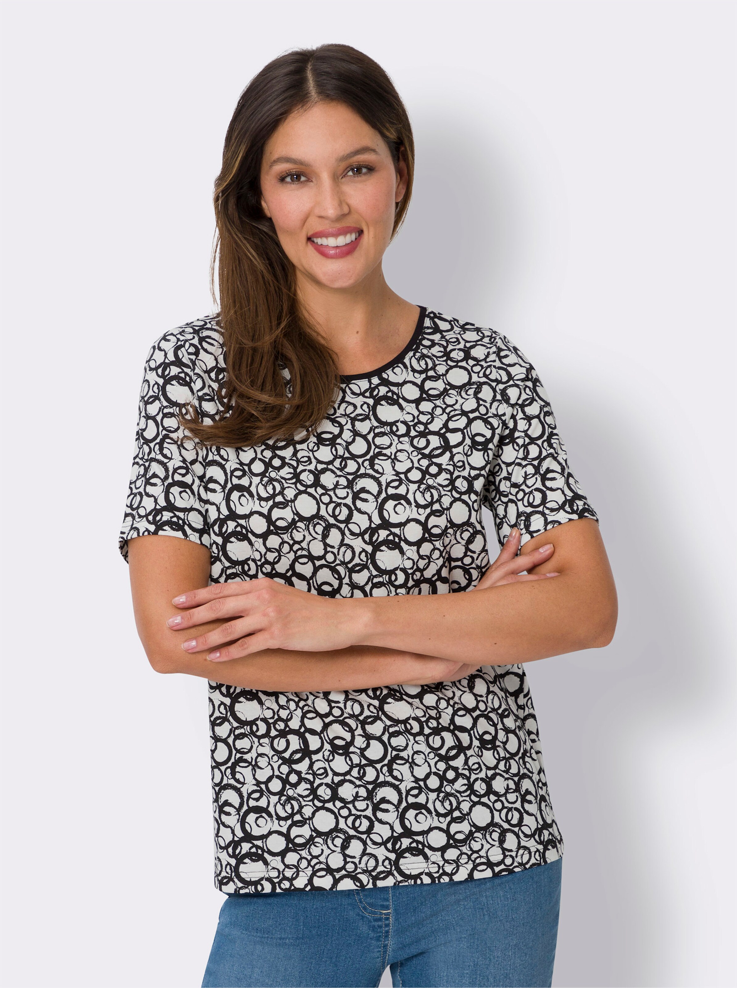 Rundhals-Shirt
