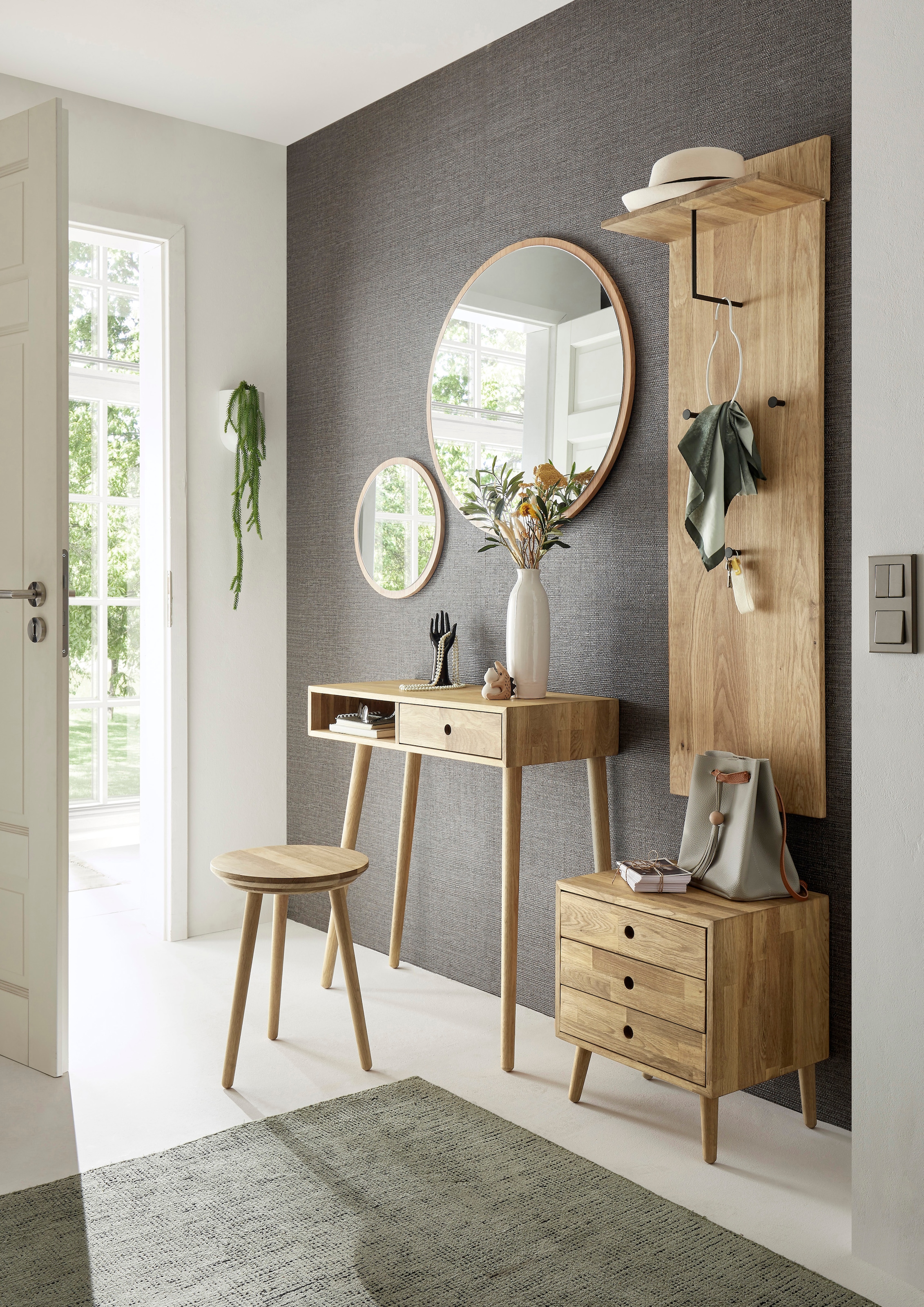 MCA furniture Sitzhocker »Agra, TOPSELLER!« Sitzhocker, Hocker, OTTOs Choice,  Holzhocker, Eiche Massiv geölt, klassisches Design