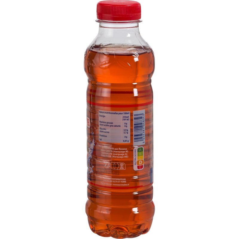 Eau Cristaline fraise 50 cl - 24 bouteilles
