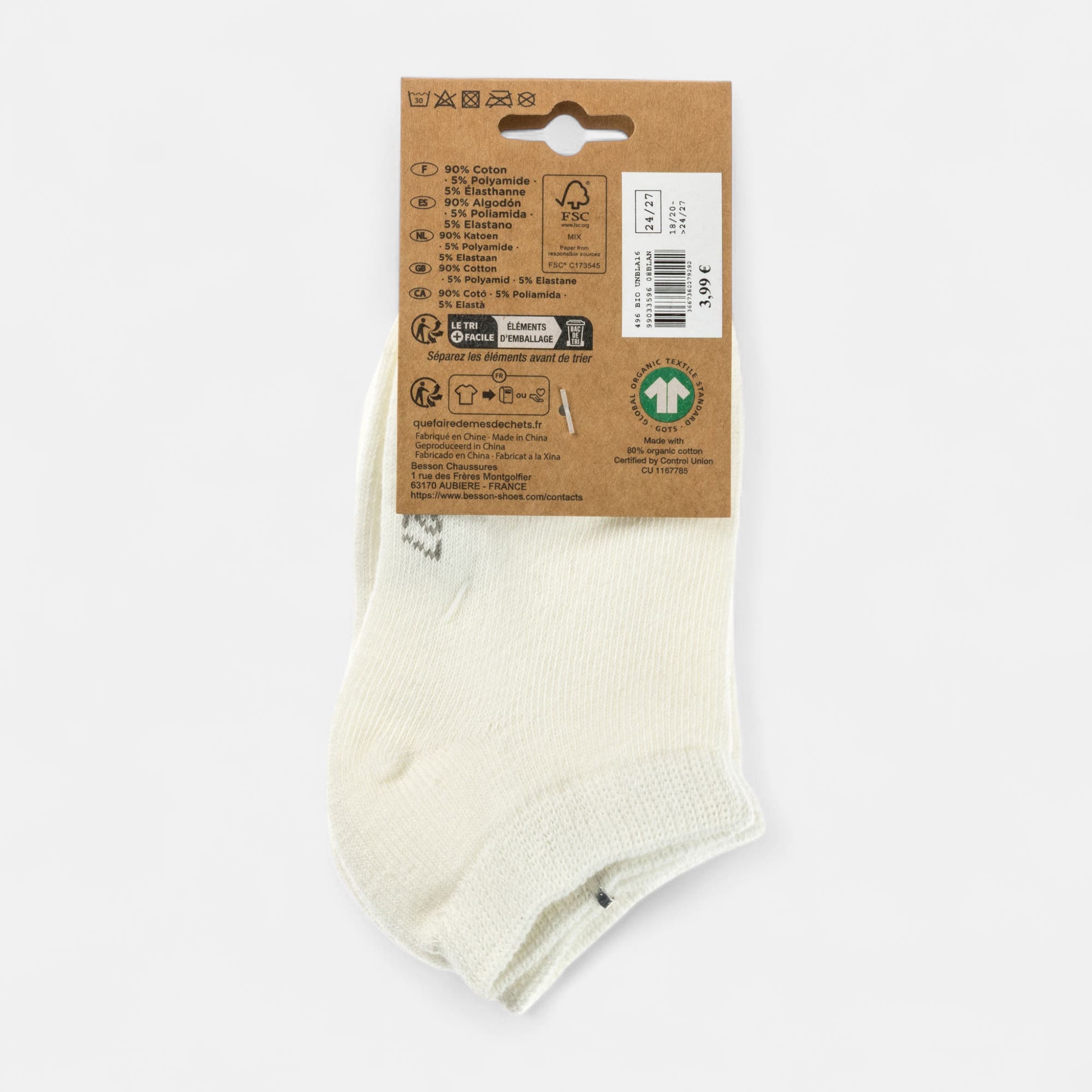 Chaussettes Enfant blanc