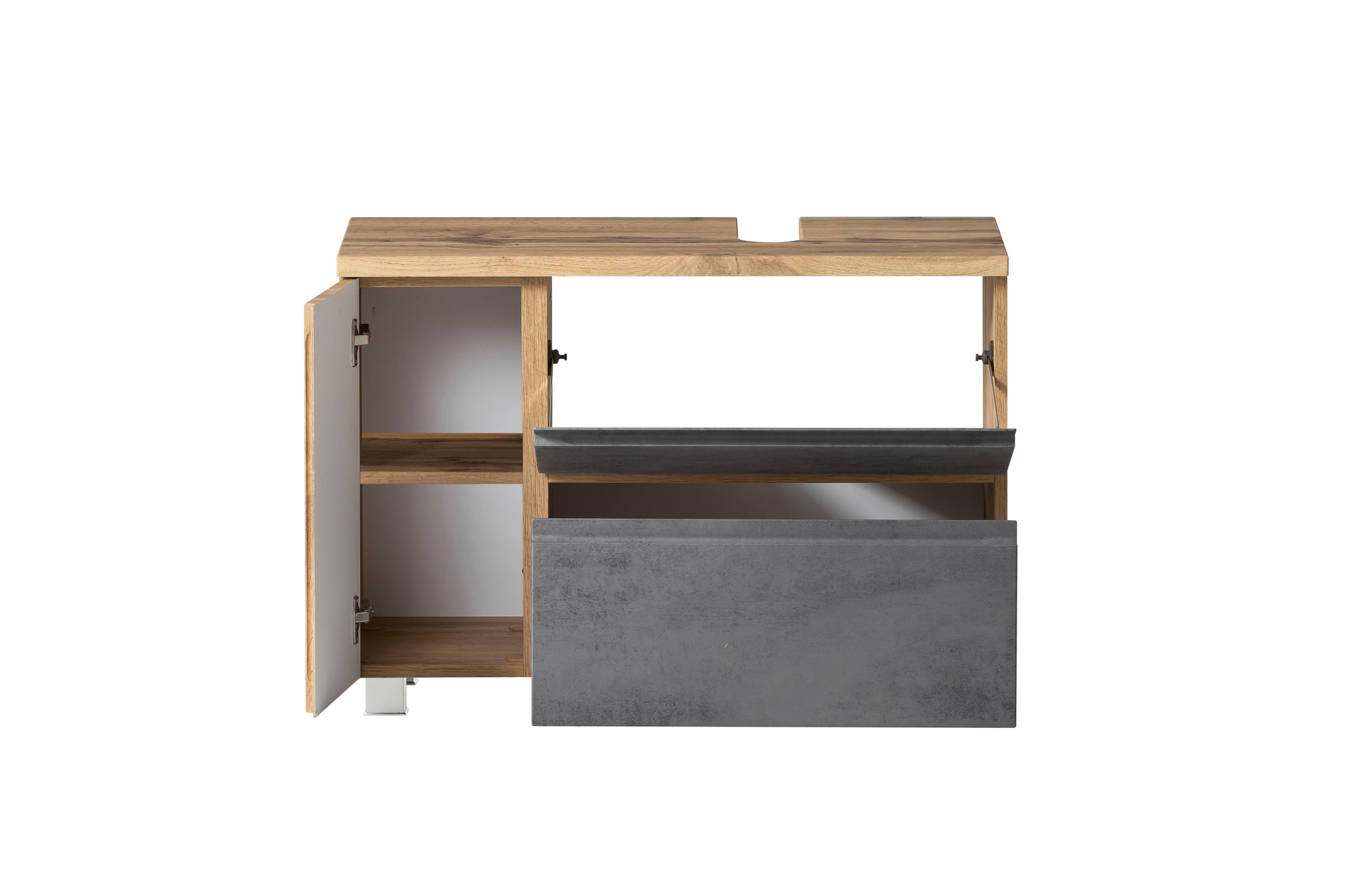 Bad-Waschbeckenunterschrank GENT hellgrau 85cm