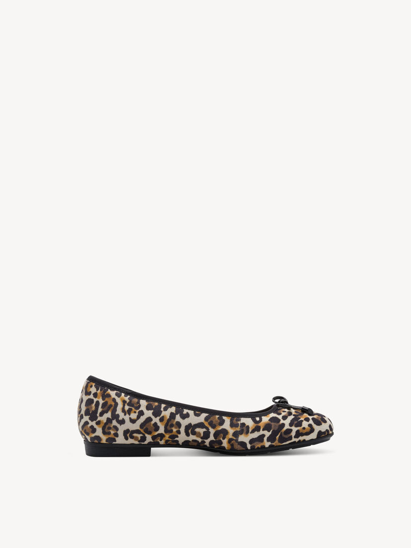 Leren Ballerina - beige