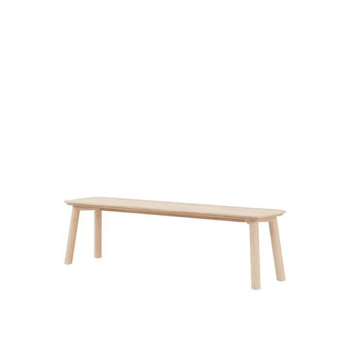 OUT Objekte unserer Tage - Meyer 23 Bank Medium 160 cm, Eiche gewachst mit Weisspigment