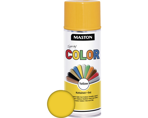 Maston Color glanzende gele spuitverf, 400 ml