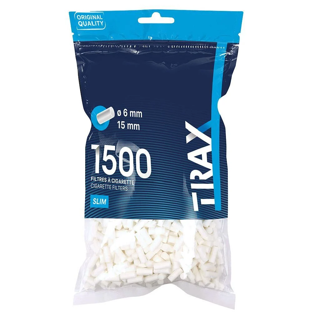 Filtre slim pour cigarette à rouler x1500