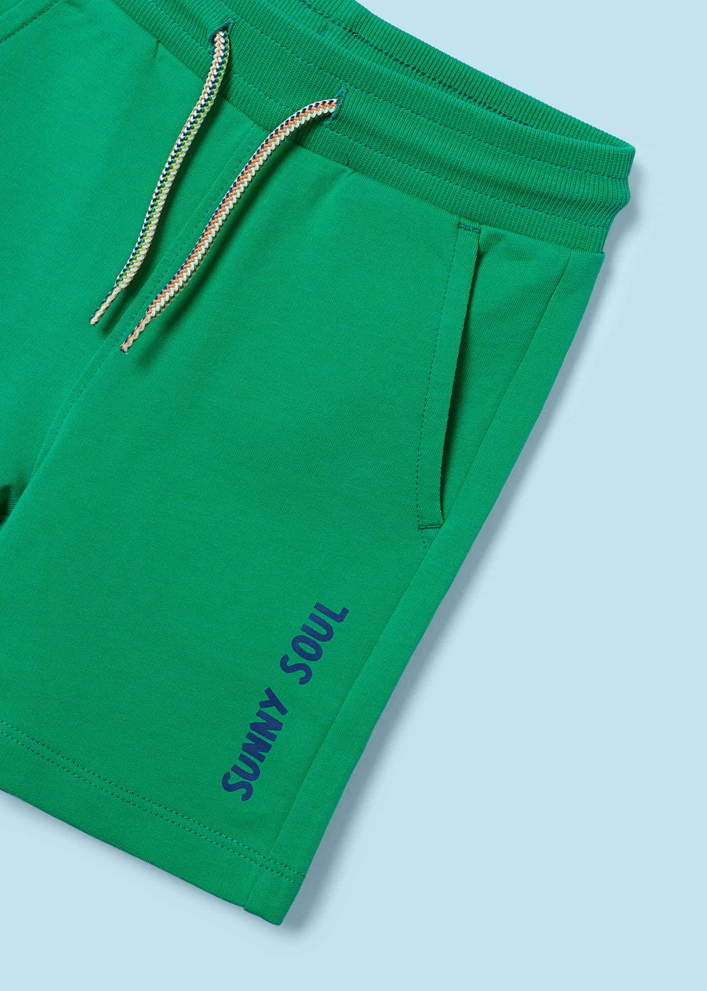 Conjunto de duas peças Better Cotton com estampa de palmeiras para meninos, Clorofila