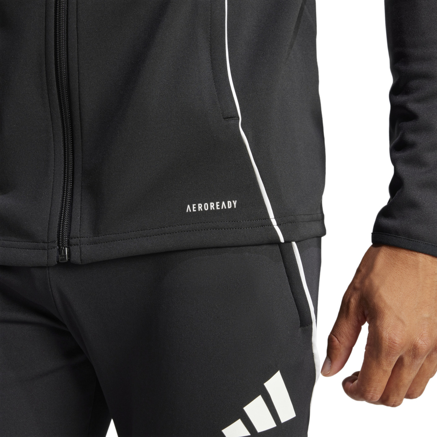 adidas Tiro 25 Competition Trainingspak Full-Zip Zwart Wit Grijs