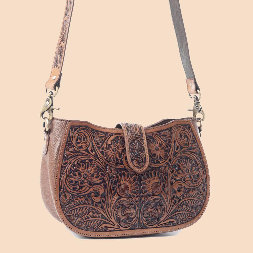 Myra Bag Wildflowers of the Prairie Bag Brown