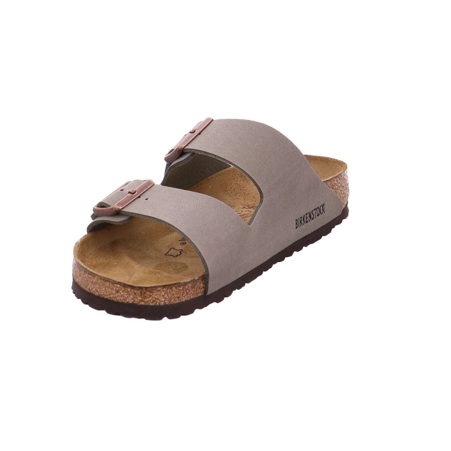 BIRKENSTOCK Bio-Mûles Grau Lederimitat