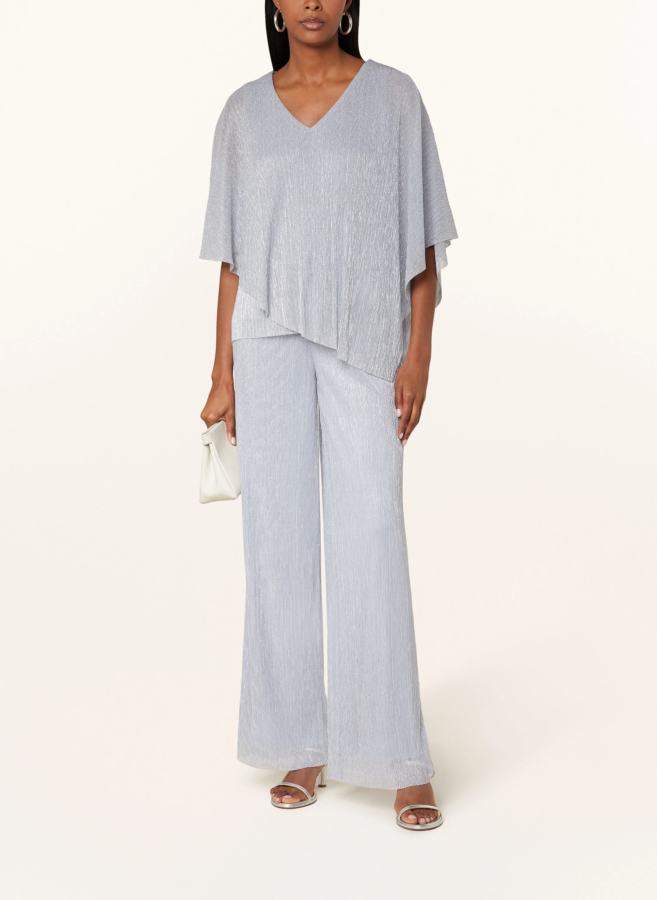 Vera Mont Cold-Shoulder-Bluse mit Glitzergarn