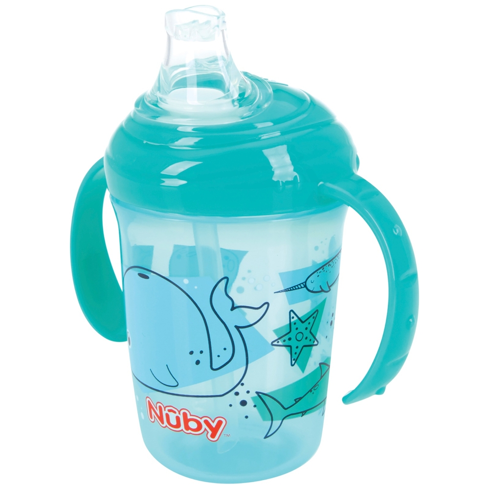 Nuby Grip 'N' Sip Trinklernbecher 240 ml, ab 4 Monaten, verschiedene Sorten