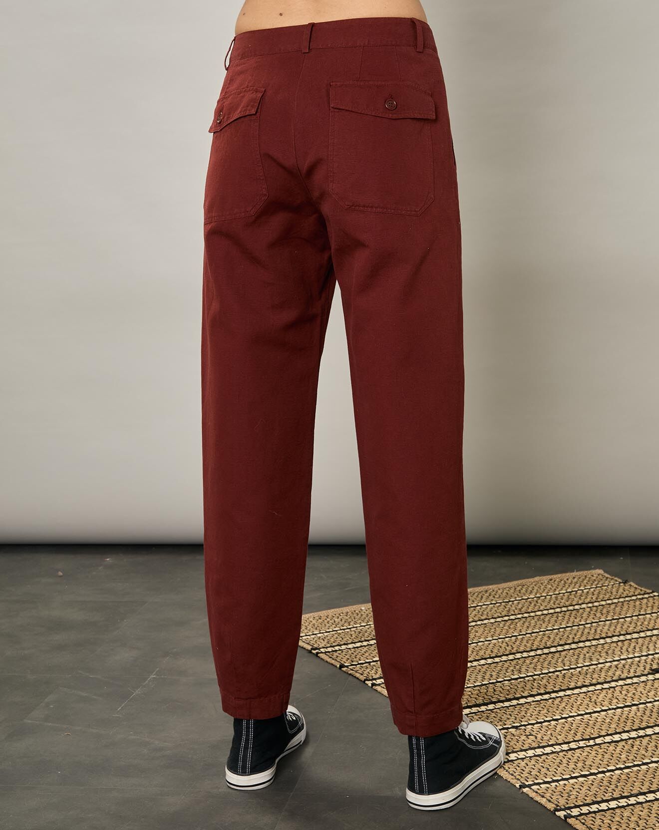 Hartford Pantalon en Coton & Lin Progress pecan