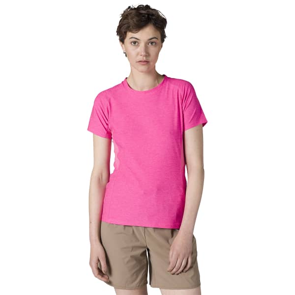 T-shirt randonnée ROSSIGNOL W MELANGE SS TEE CERISE PINK