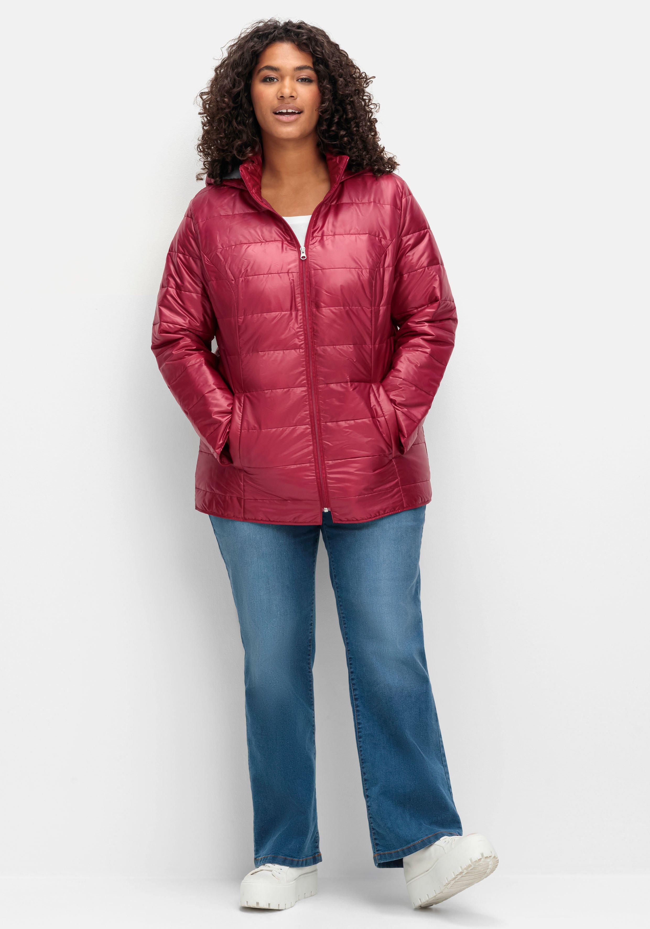 Leicht wattierte Steppjacke mit Kapuze