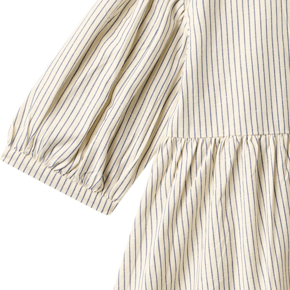 Køb Wheat Dark Blue Stripe Kjole 3/4 Sleeve Magda