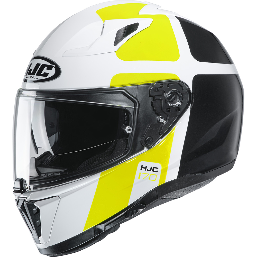 HJC - Casque i70 Prika MC4H / Blanc / Jaune / Noir