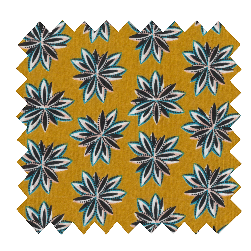 Tissu Coton Au Mètre Etoile Anisée