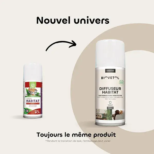 Biovetol - Antiparasitaire - Diffuseur Habitat - 150 ml