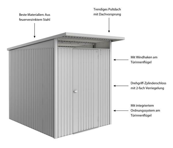 Biohort Metallgerätehaus AvantGarde ECO A2,