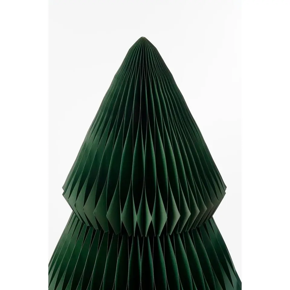 Mica Decorations Decoratie Kerstboom - H212 x Ø120 cm - Papier - Groen