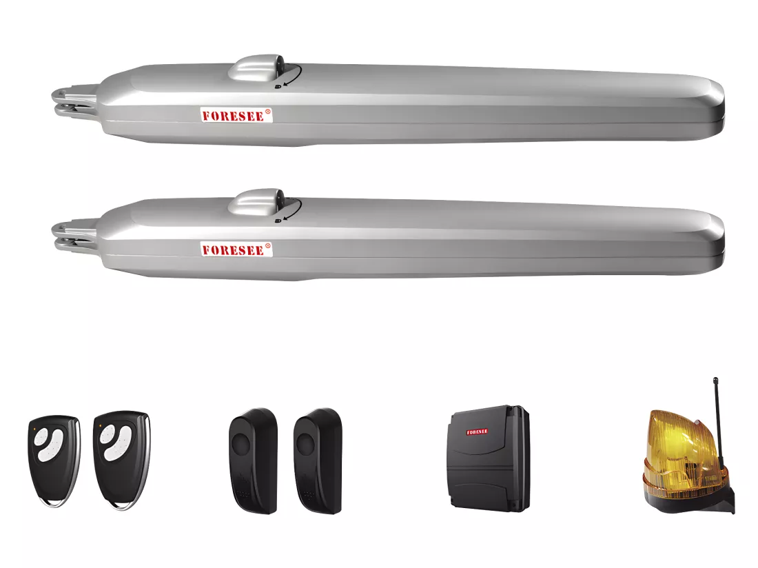 Portail électrique battant aluminium ajouré L397 x H183 cm anthracite - PRIMO