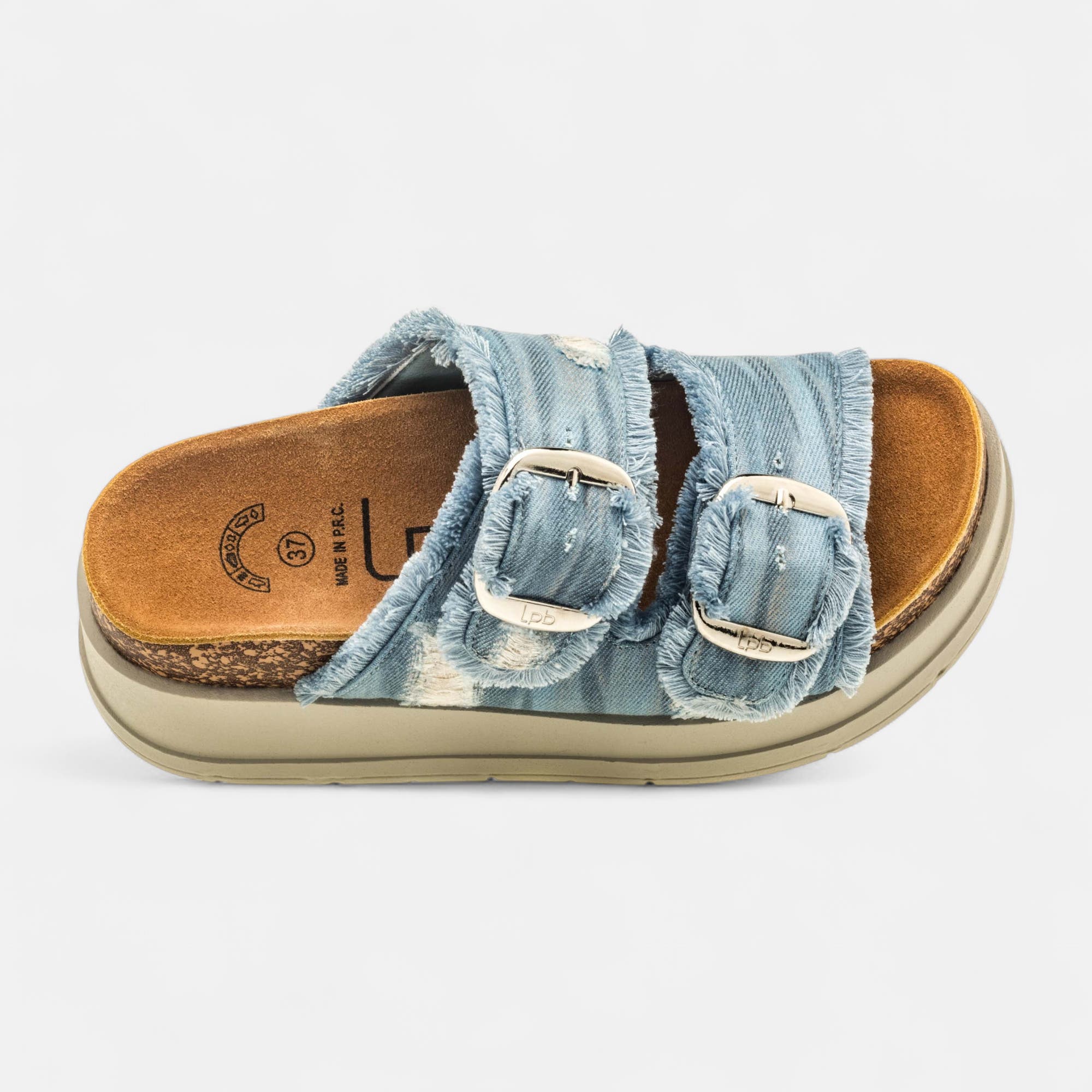 Sandales à talon compensé Femme jeans