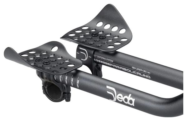 Prolongateurs Deda Parabolica Uno Aluminium 31.7 mm Noir   Entretoises de Rehausse