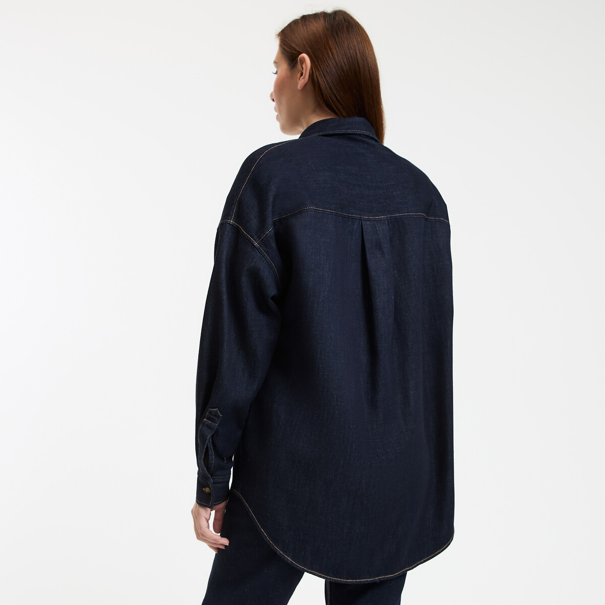 COLEÇÕES LA REDOUTE<br>Camisa jeans, Assinatura APOLLINE