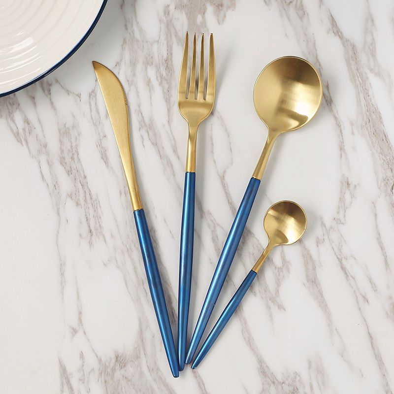 Hashi - Lepel / Vork / Mes / Dessertlepel van roestvrij staal