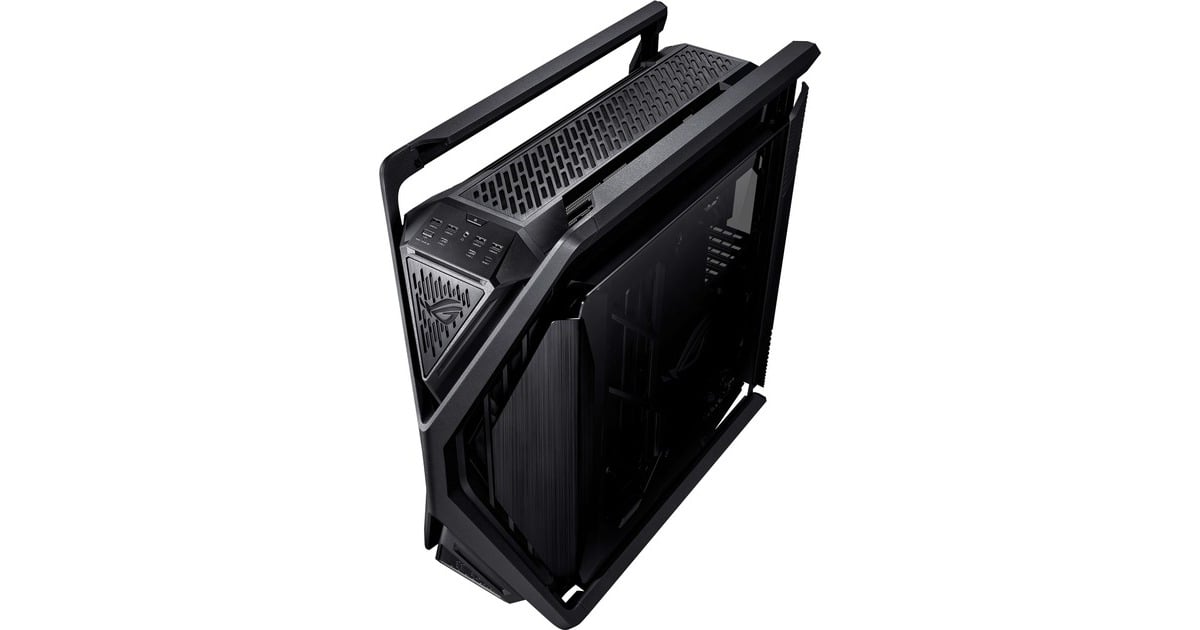 ASUSROG Hyperion GR701 BTF Edition big tower behuizing  (Zwart | 4x USB-A | 2x USB-C | RGB | Tempered Glass)