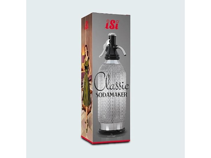 ISI Wassersprudler Classic Silber Sodawasser Maker