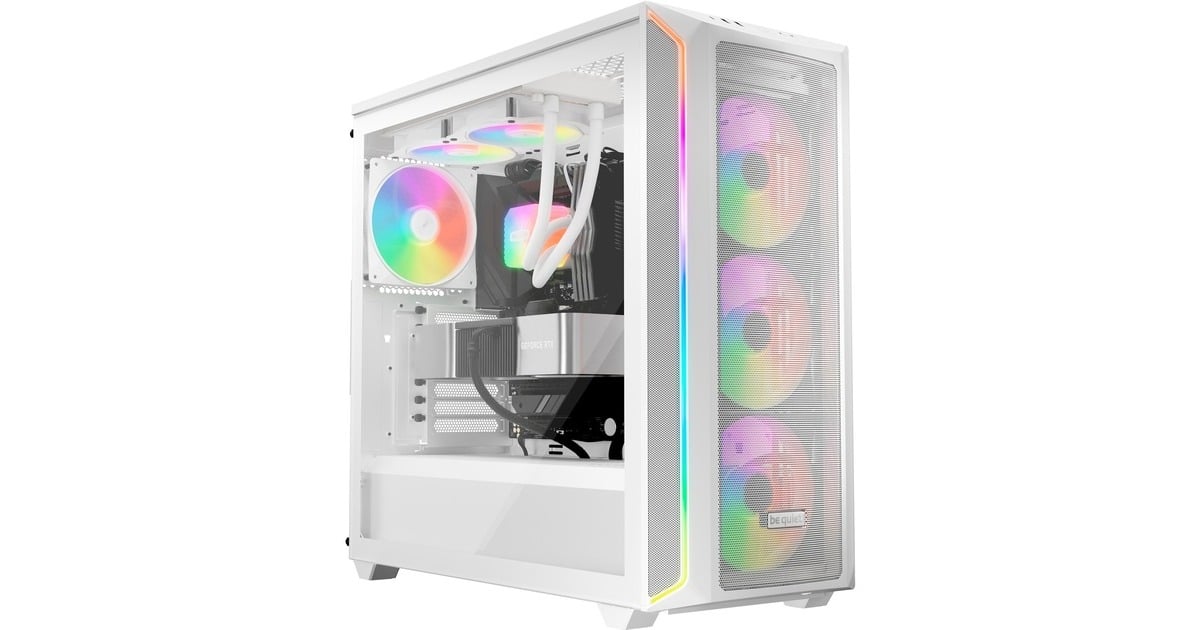 be quiet!Light Wings LX PWM RGB case fans  (Wit, 3 stuks, 120 x 120 x 25 mm)