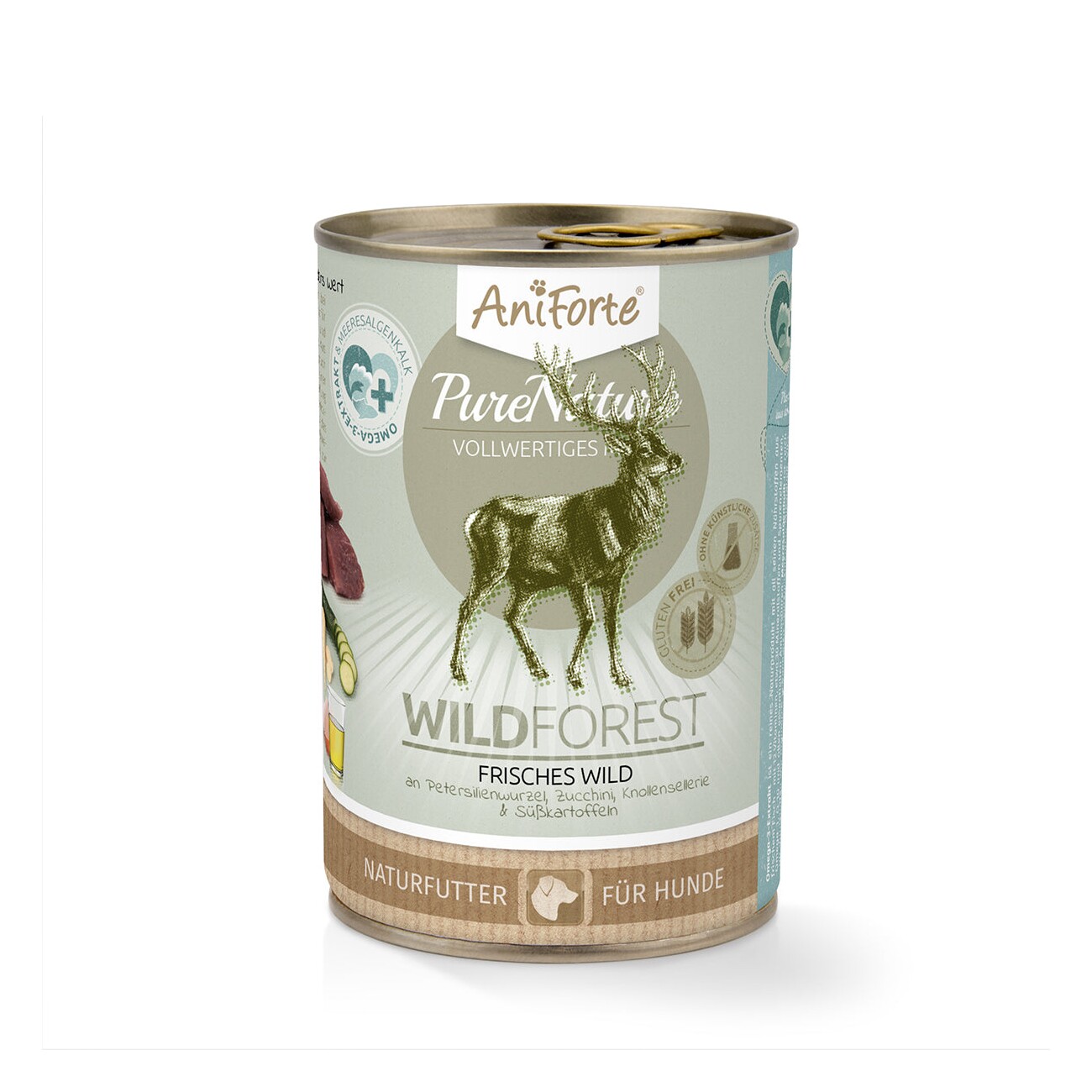 AniForte Nassfutter WildForest Wild mit Zucchini 6x400 g