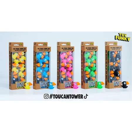 Fun Trading Toucan Tower 1 Stück, 5-fach sortiert