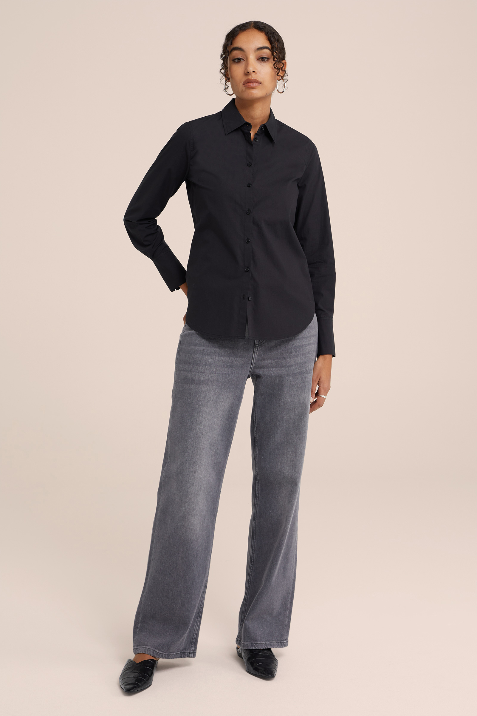 overhemdblouse WE Fashion Zwart
