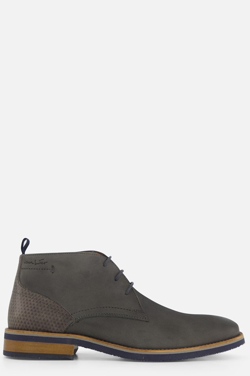Van Lier Amalfi Veterboots grijs Leer