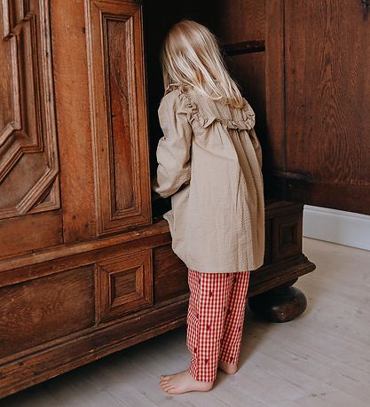 Fl?ss Bukser - Molly - Berry Gingham