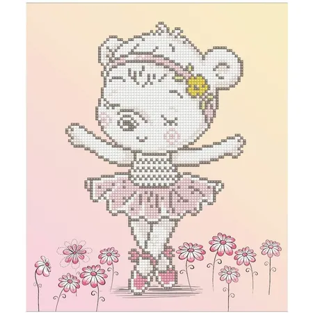 Pracht Diamond Dotz Balett Bear, ca. 27 x 32 cm groß